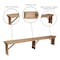 Flash Furniture HERCULES Series 8' x 12'' Antique Rustic Solid Pine Folding Farm Bench with 3 Legs XA-B-96X12-L-GG - alternate 10
